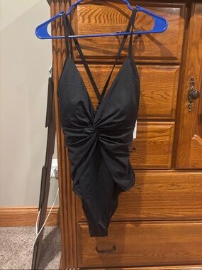 Time and Tru Black Swimsuit with Retail Tag